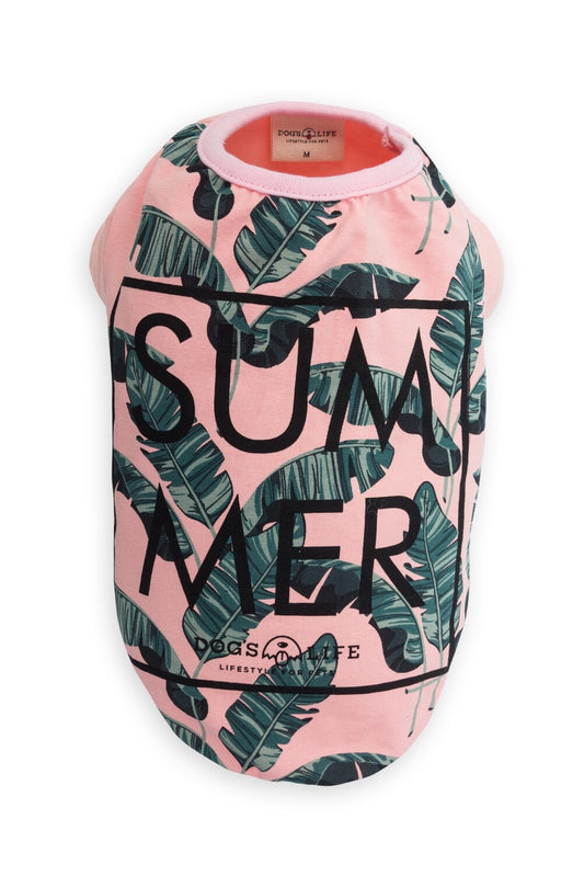 Dogs Life Summer Tee - Pink