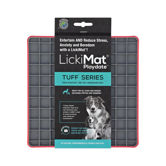 LickiMat Playdate Tuff Red