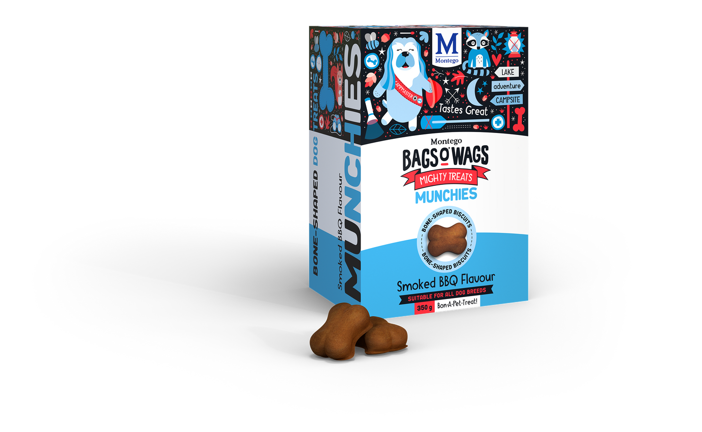 Montego Bags O' Wags Munchies BBQ 350g