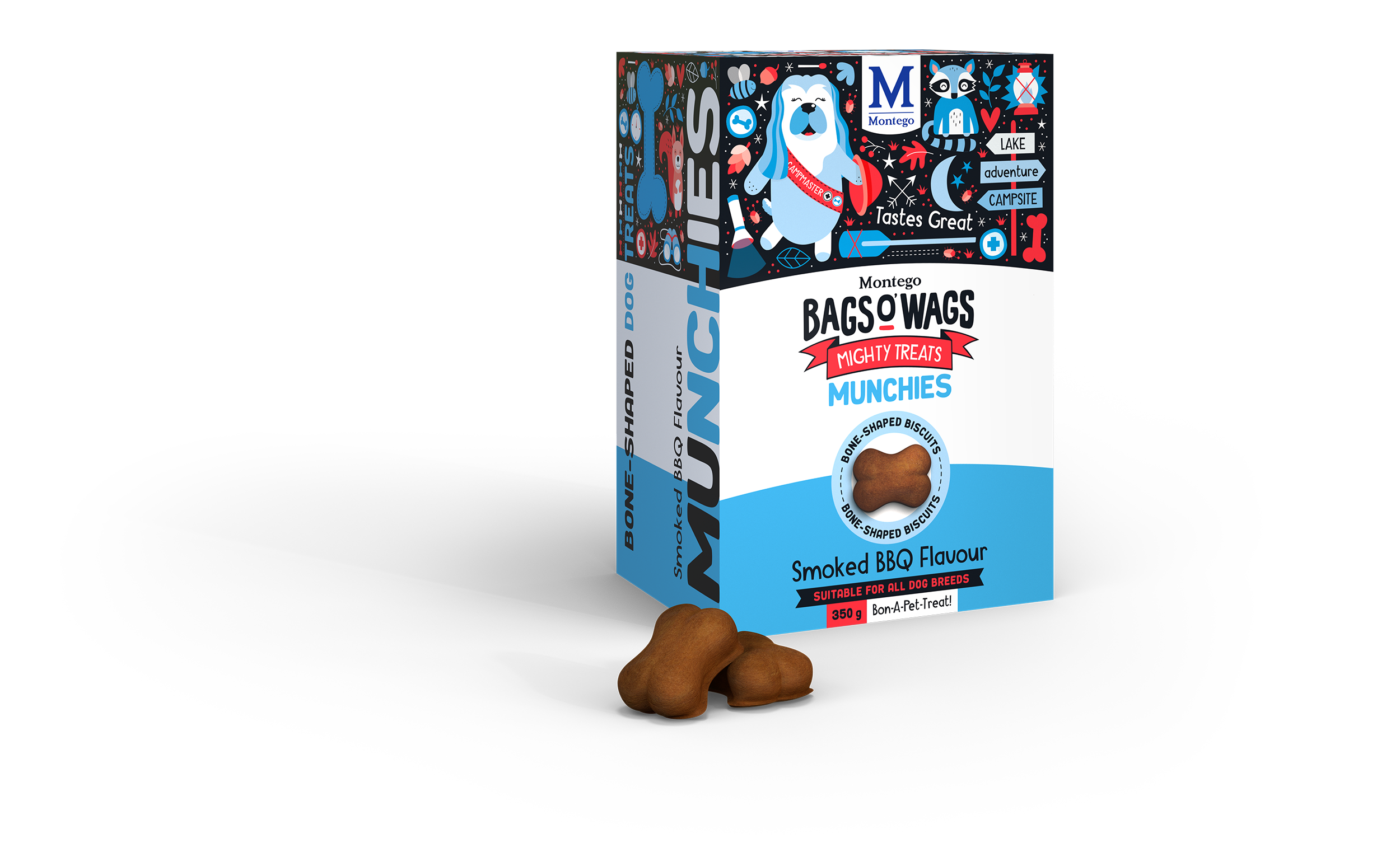 Montego Bags O' Wags Munchies BBQ 350g