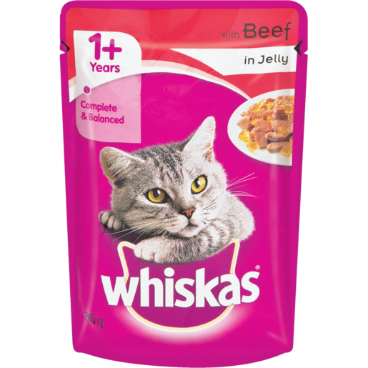 Whiskas Beef In Jelly Adult Pouch - 85g