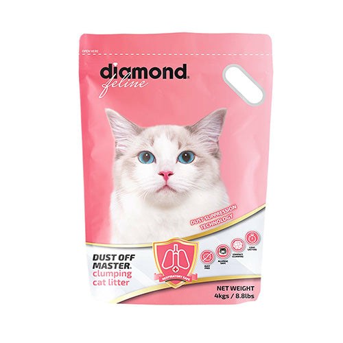 Diamond Feline Clumping Cat litter Dust Off Master 4kg