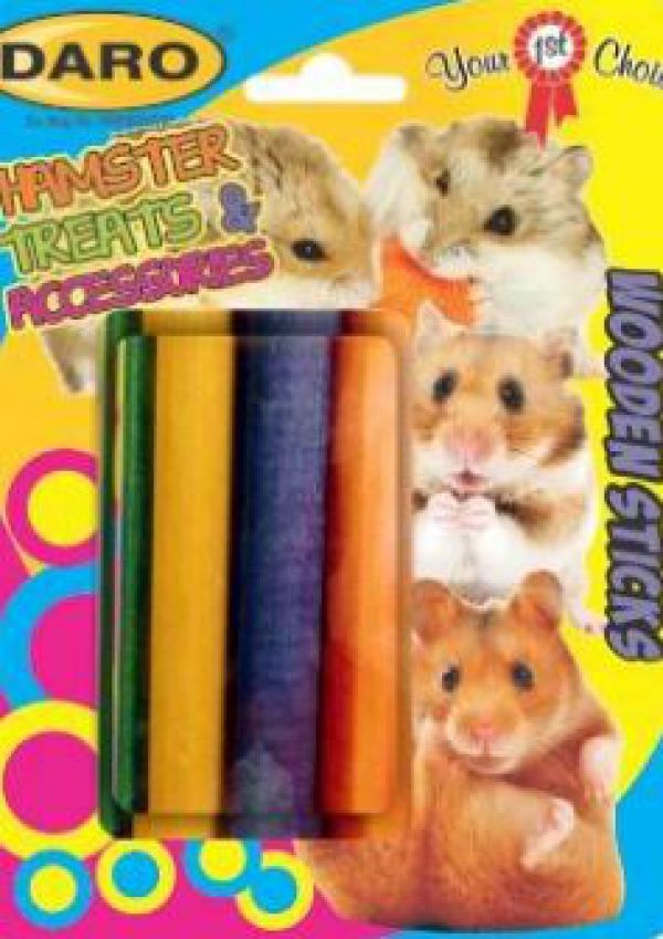 Daro Hamster Treats & Accessories - Jumbo Wooden Sticks