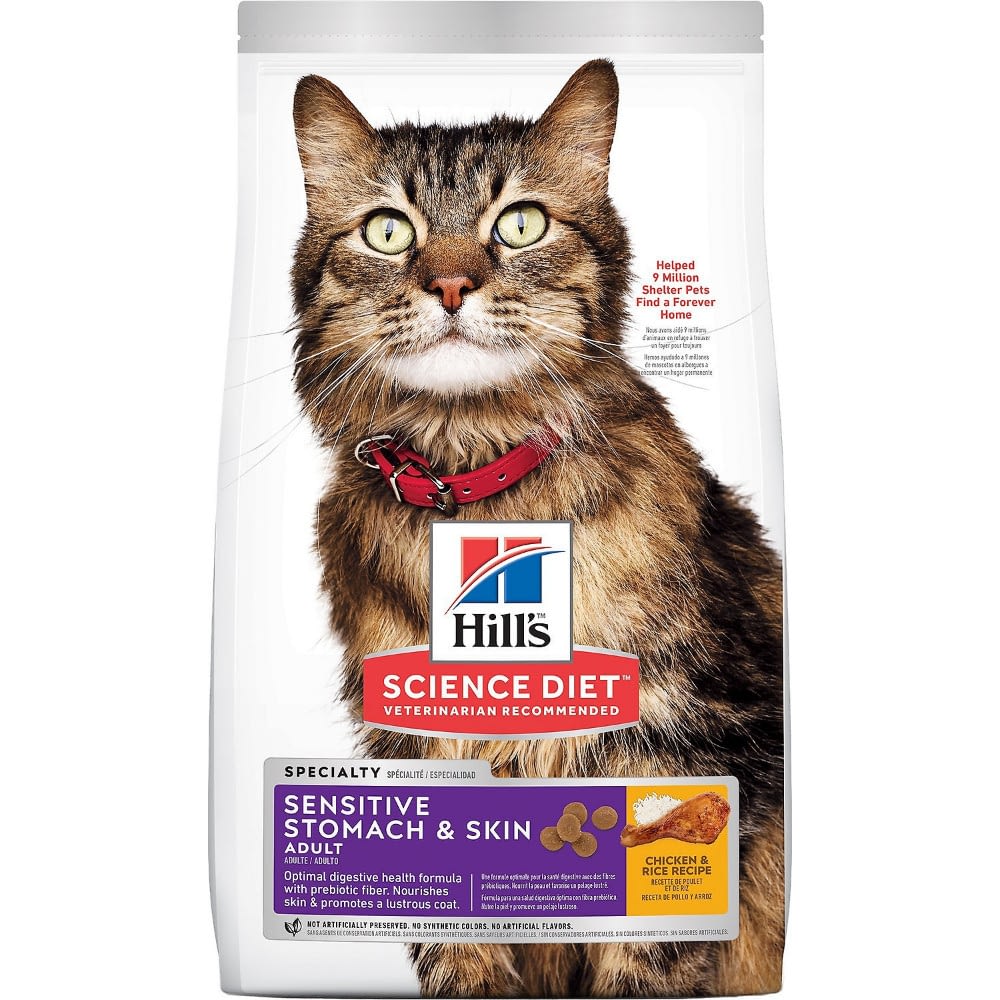 Hill’s Science Plan Adult Sensitive Stomach & Skin Dry Cat Food Chicken Flavour