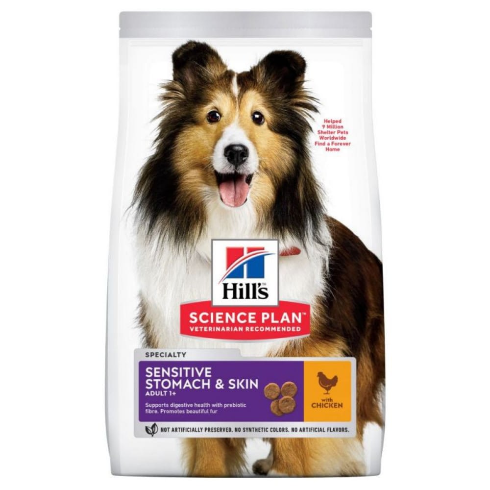 Hill’s Science Plan Adult Sensitive Stomach & Skin Medium Dry Dog Food Chicken Flavour