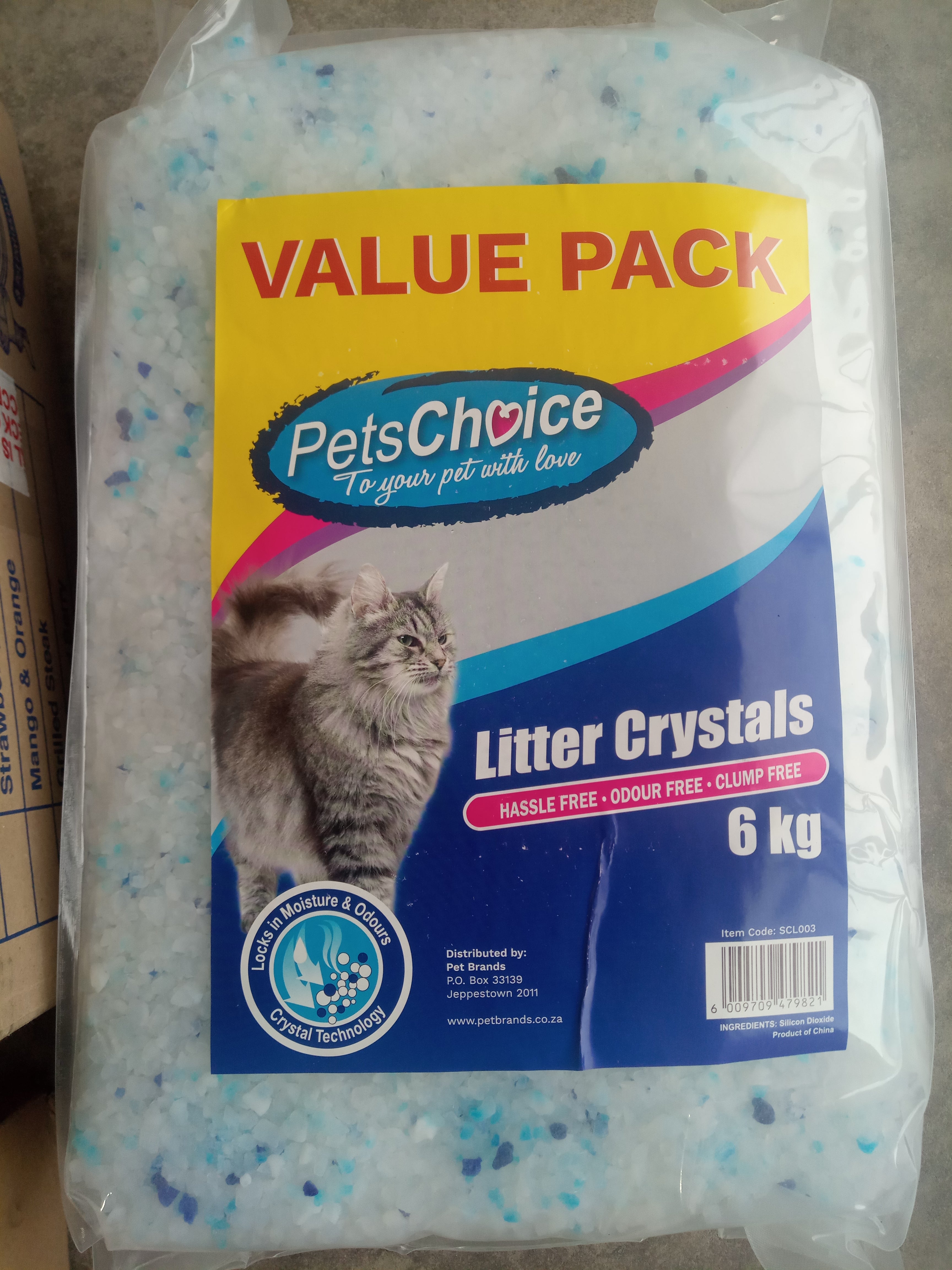 Pets Choice Litter Crystals - 6kg value pack