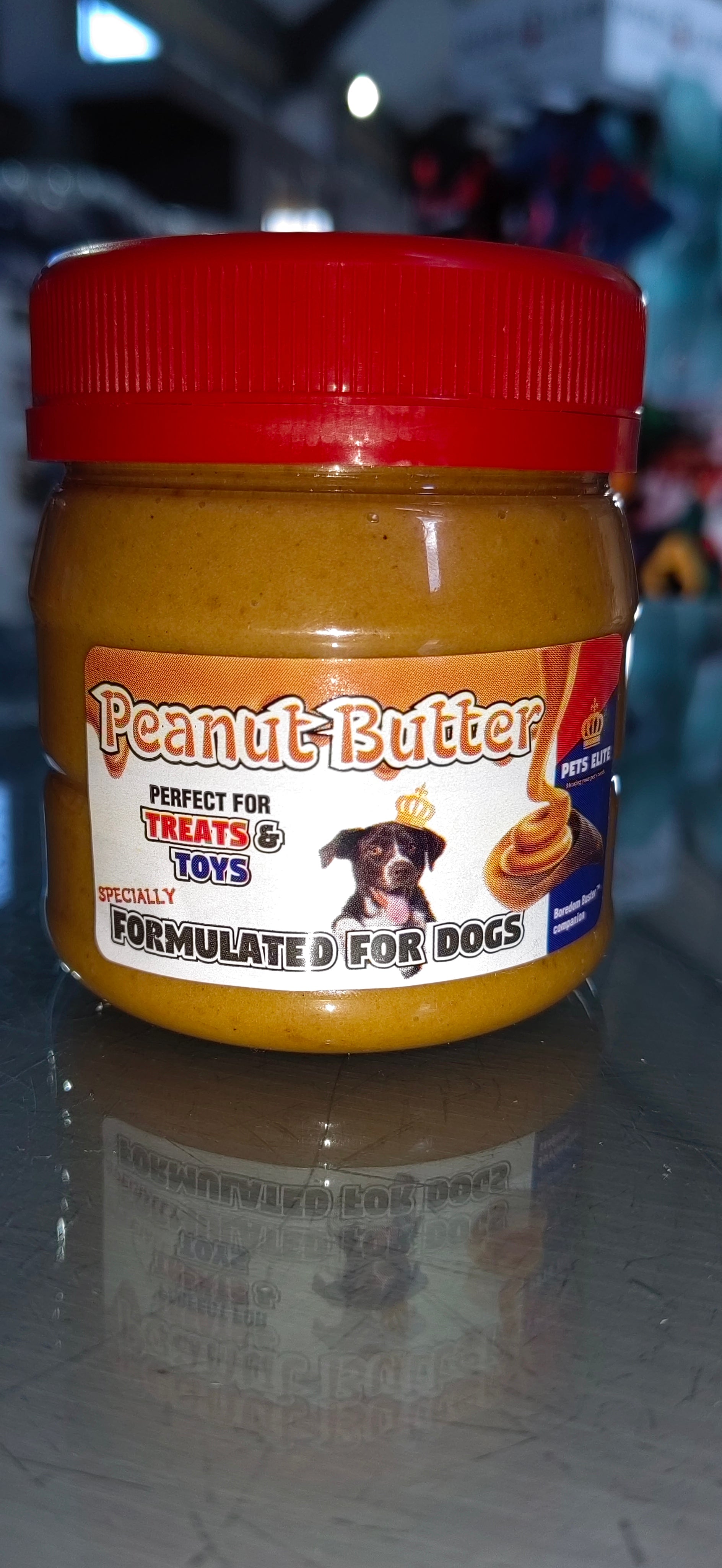 Pets Elite Peanut Butter Jar For Dogs - 250ML