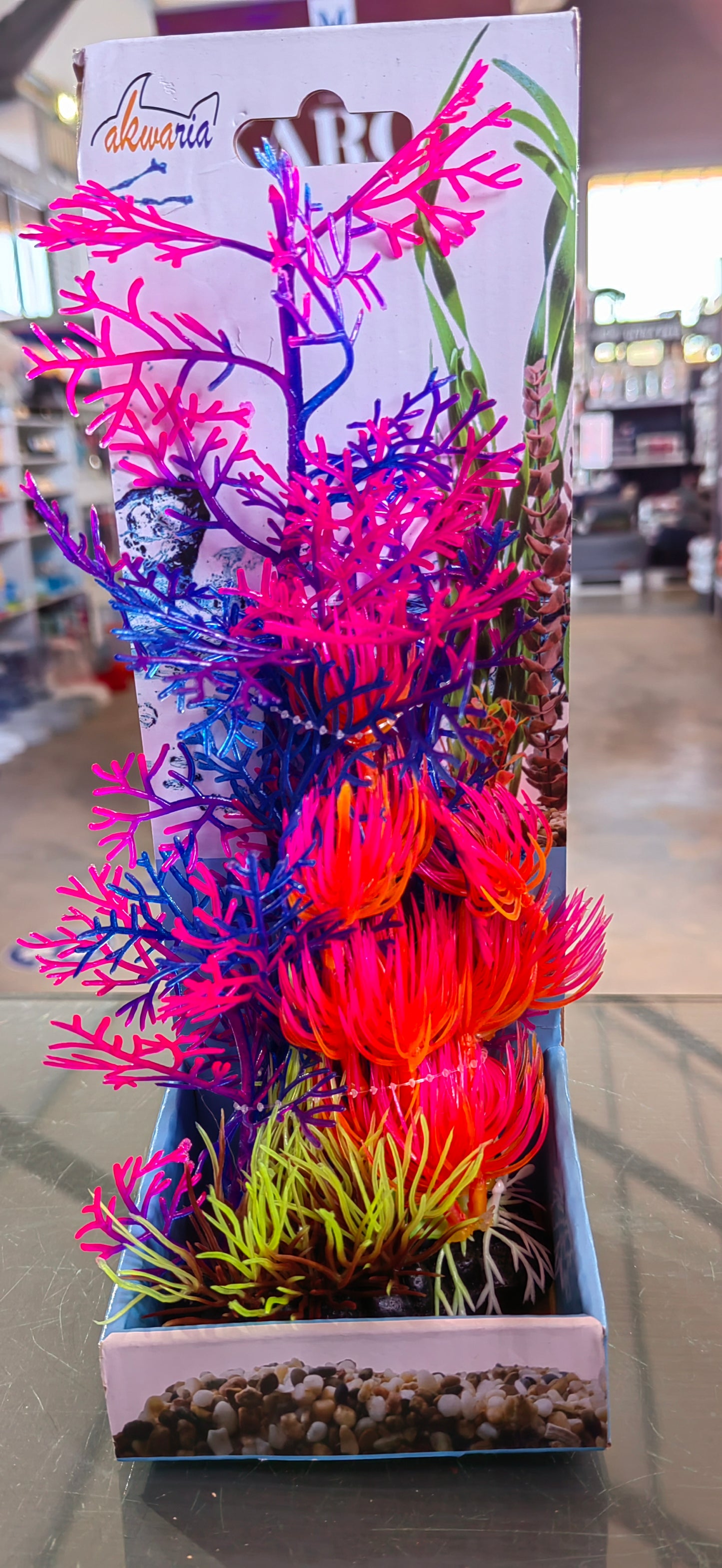 Akwa Multi Color Plastic Plants