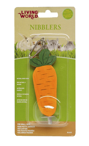 Living World Nibblers Carrot Wood Chews