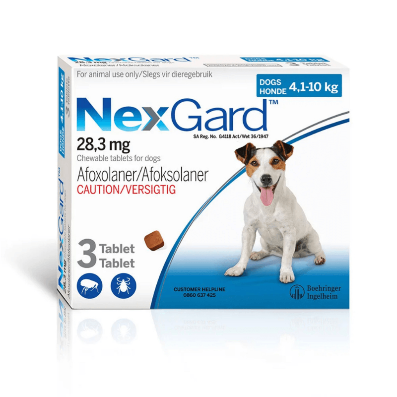 NexGard For Small Dogs 4.1-10kg (3 Pack)