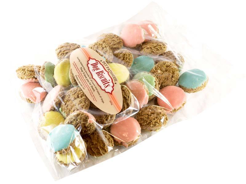 Pet Patisserie Dog Biscuits - Iced Buttons (500g)