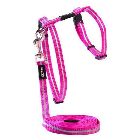 Rogz Alleycat Harness & Lead - Pink