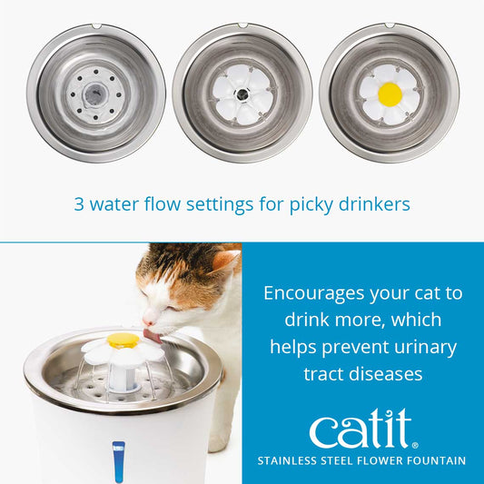 Catit Stainless Steel Flower Fountain Kit