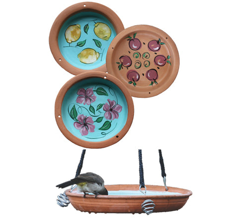 Elaine's Terracotta Hanging Bird Bath
