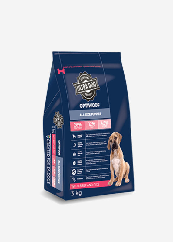 Ultra Dog Optiwoof All-size Puppy Beef & Rice