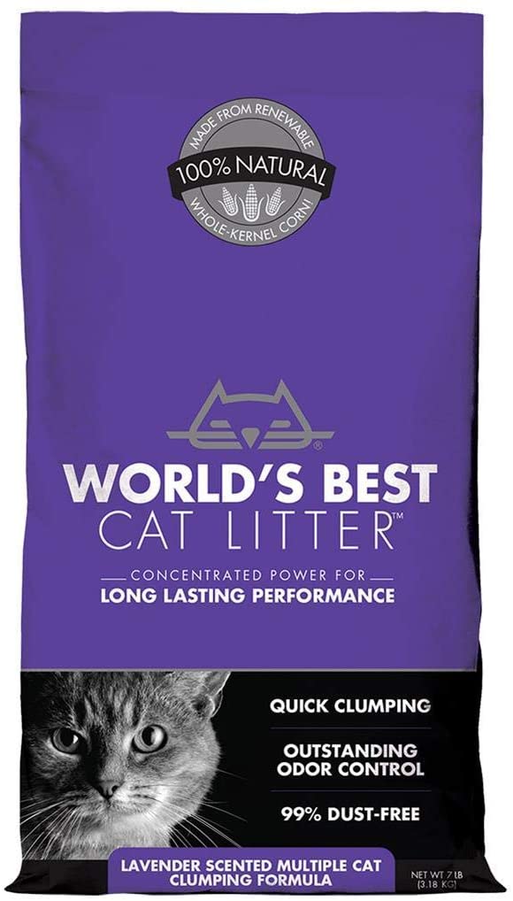 Worlds Best Cat Litter Lavender Scented Clumping 3.18kg