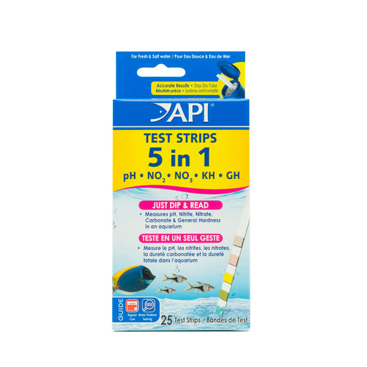 API 5 In 1 Test Strips 25 Strips