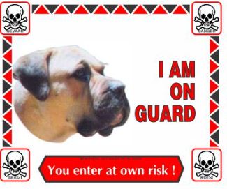 Various I'm On Guard Signs