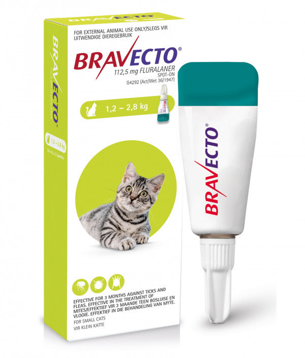 Bravecto Cat 1.2-2.8KG *3Month Treatment