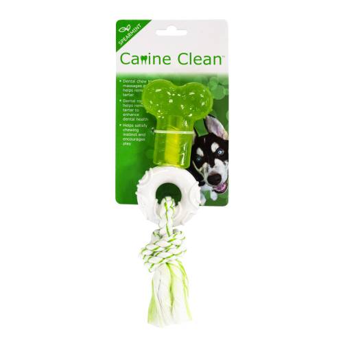 Canine Clean Tpr Nylon Bone With Dental Rope