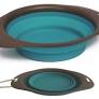 M-Pets On The Road Foldable Bowl - Turquoise