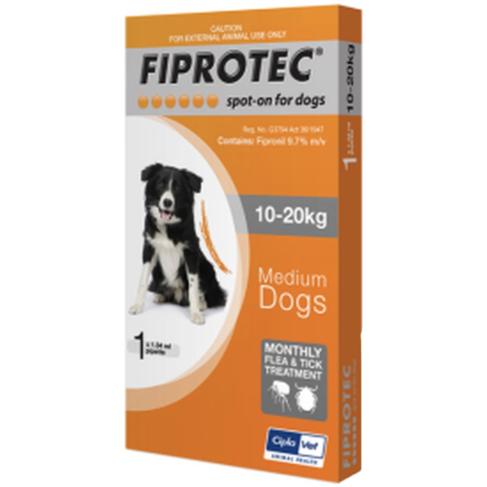 Fiprotec Spot On For Dogs 10-20KG