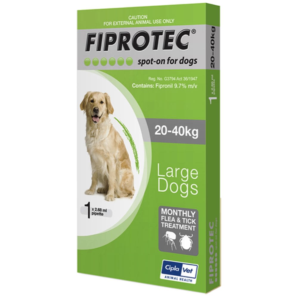 Fiprotec Spot on for dogs 20-40KG