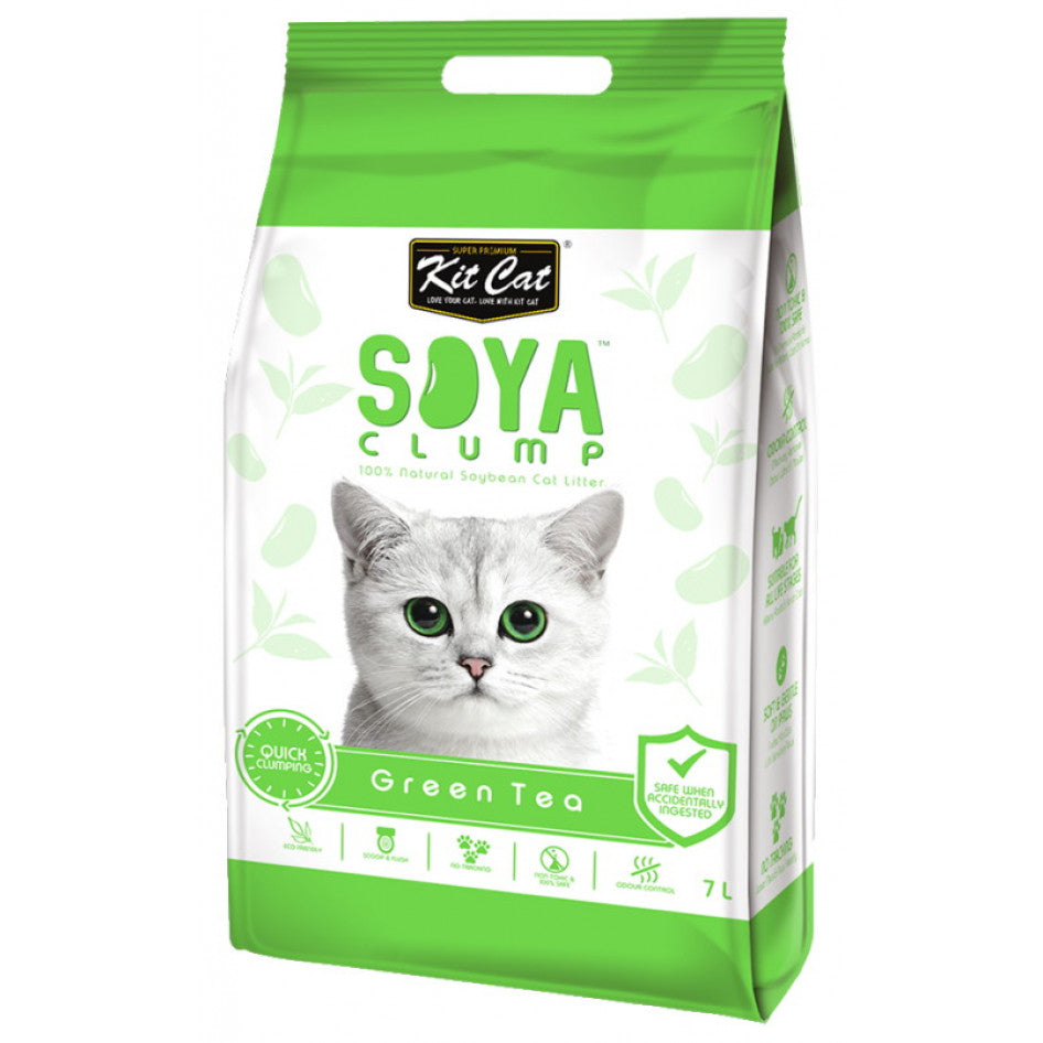 Kitcat Soya Clumping Litter - Green Tea Flavour