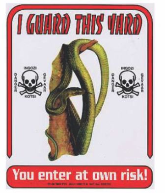Various I'm On Guard Signs