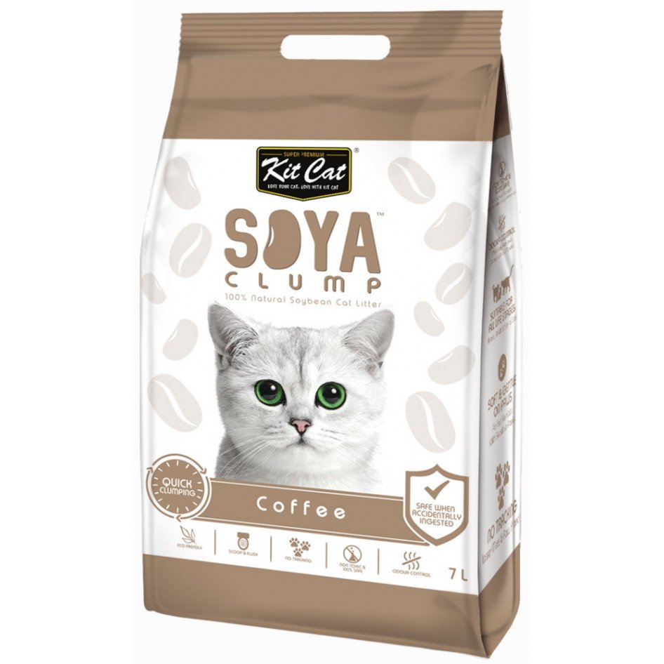 Kitcat Soya Clumping Litter - Coffee Flavour