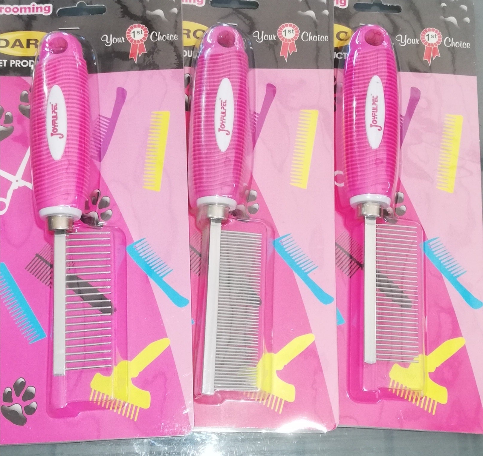 Daro Metal Comb W/Pink