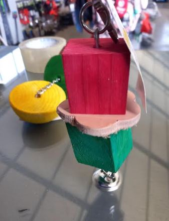 Mini Block With Bell Bird Toy
