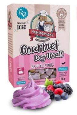 Montgomery's Gourmet Dog Treats Berrylicious - 1KG