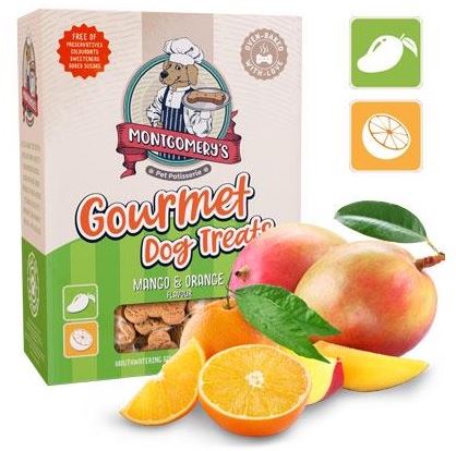 Montgomery's Gourmet Dog Treats Mango & Orange - 1KG