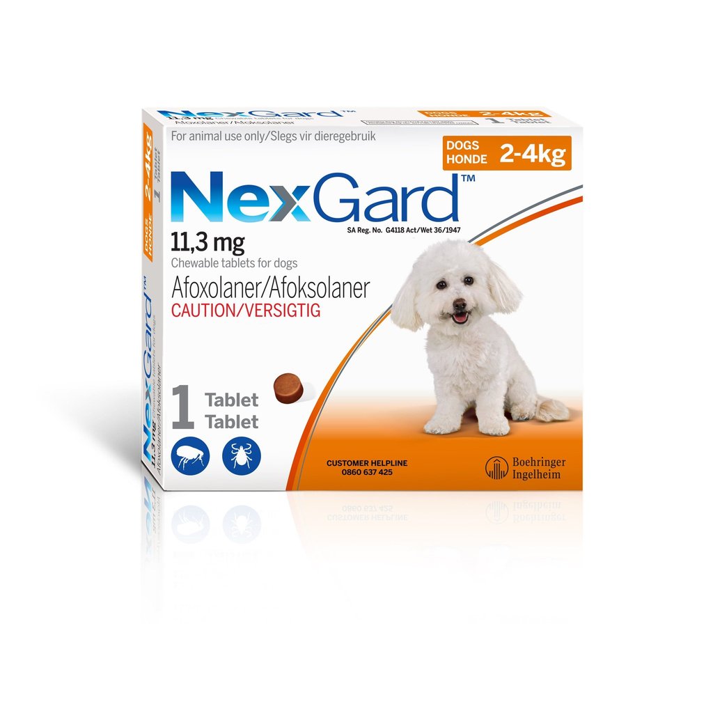 NexGard Toy Dog 2-4KG