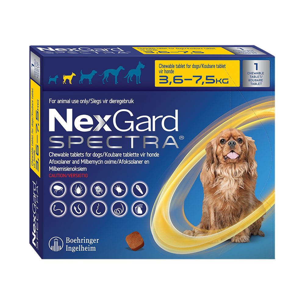 NexGard Spectra Dog 3.6-7.5KG