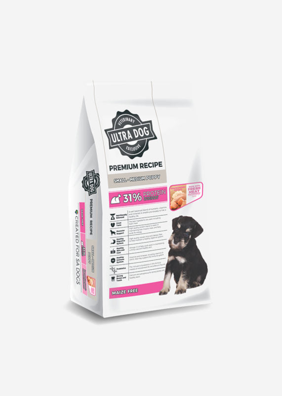 Ultra Dog Premium Small-Med Puppy Chicken 3kg