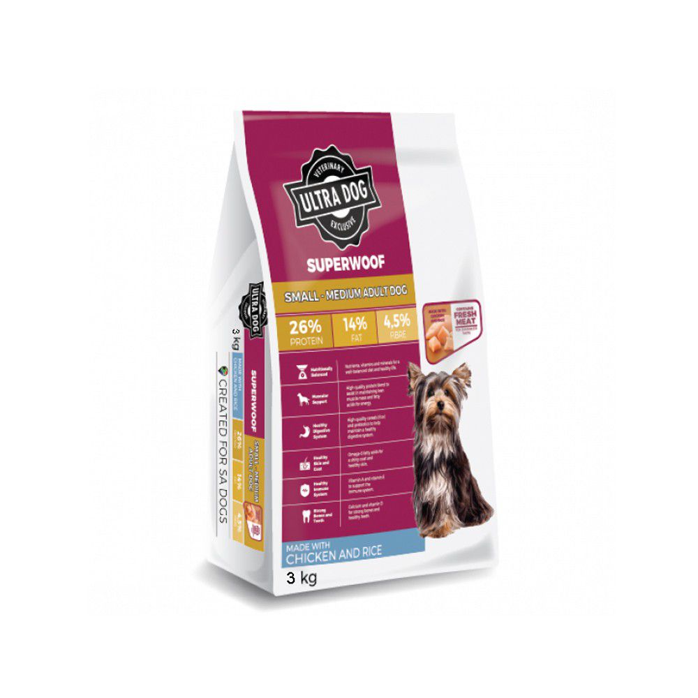 Ultra Dog superwoof Small-Med Adult Chicken & rice