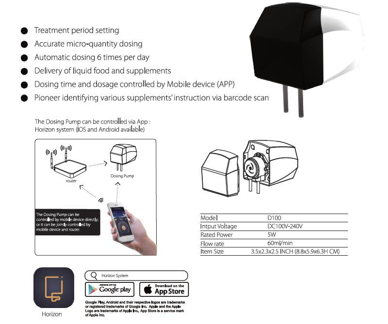 Zetlight D100 WiFi Controlled Dosing Pump