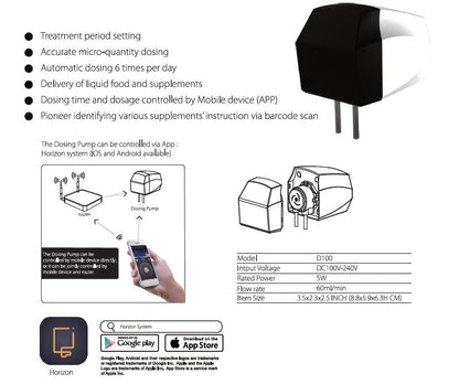 Zetlight D100 WiFi Controlled Dosing Pump